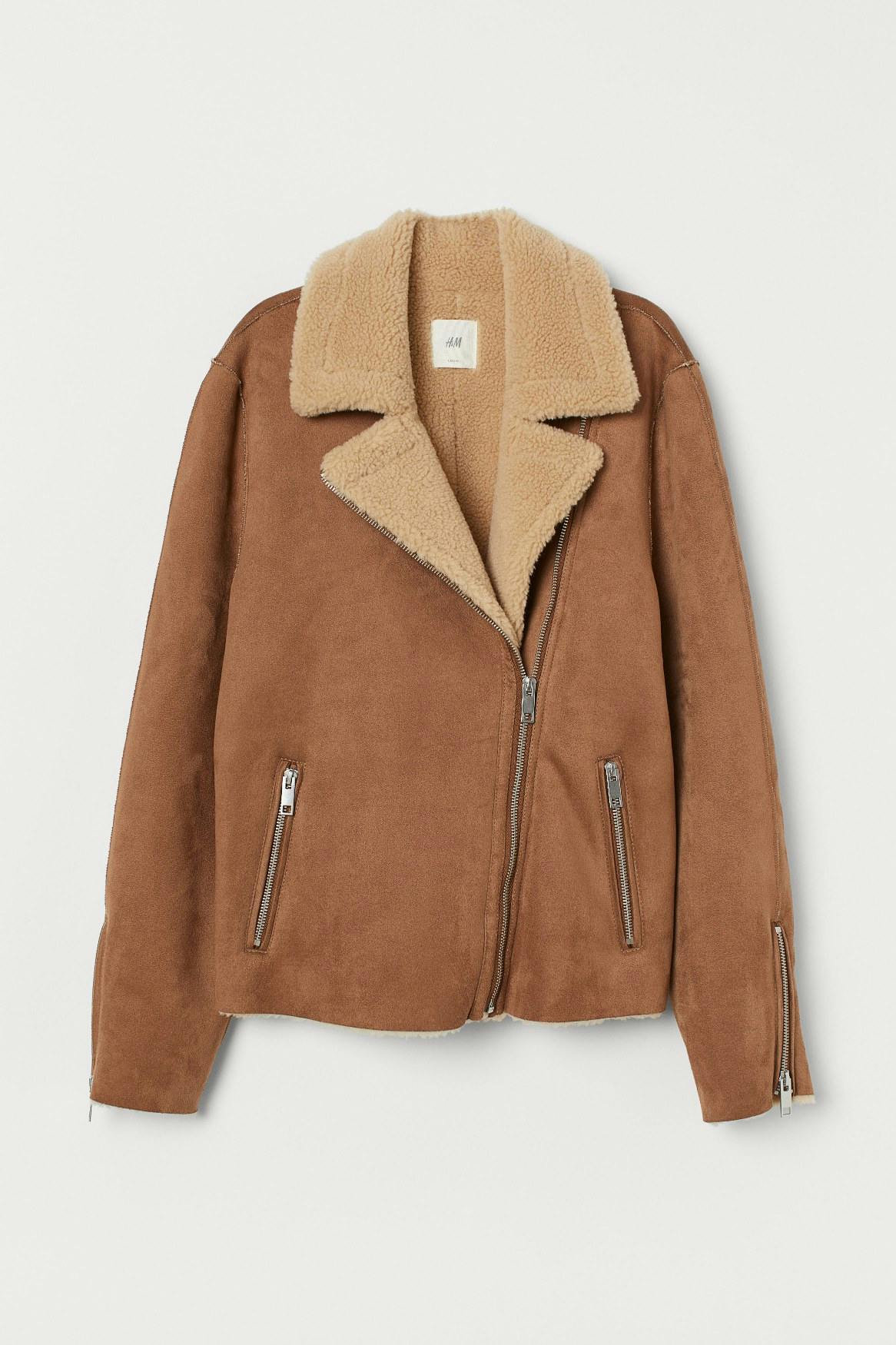 L Sune Shearling Biker