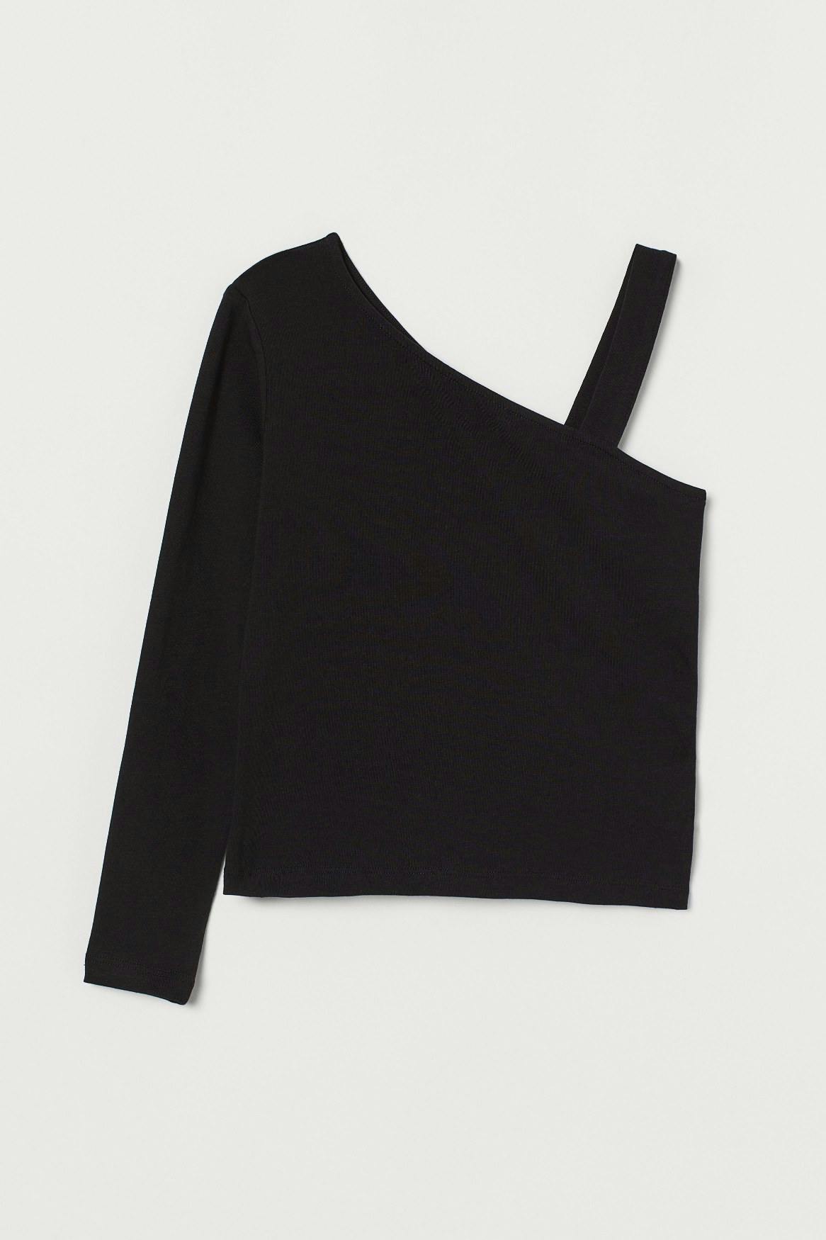 Jess one-shoulder l/s top