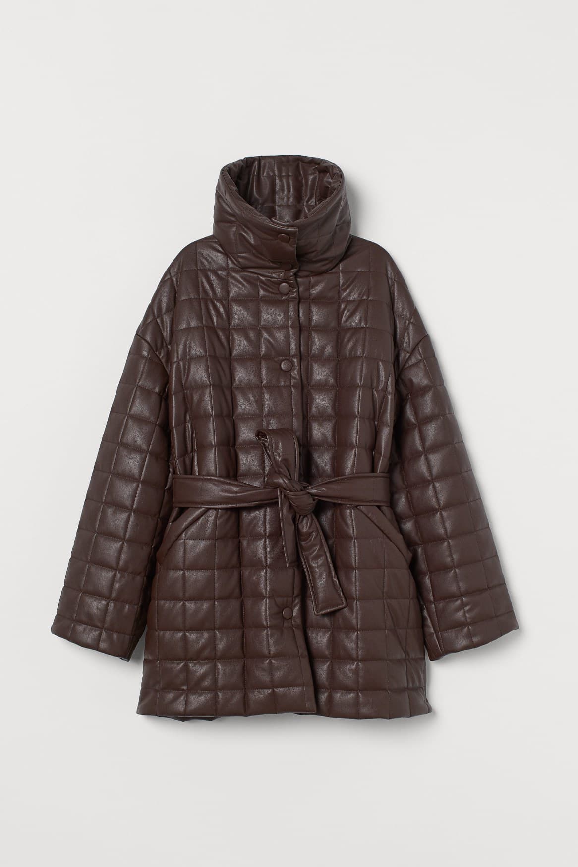 Ellen PU quilted jacket